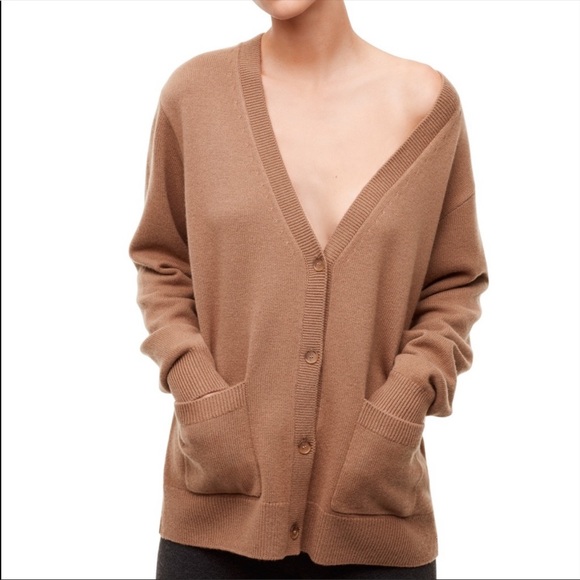 Aritzia The Group By Babaton Ride Cardigan Beige - Picture 4 of 14